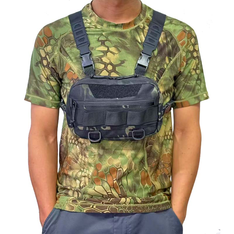Fishing Equipment Essentials - Bolsa de peito tática masculina, colete