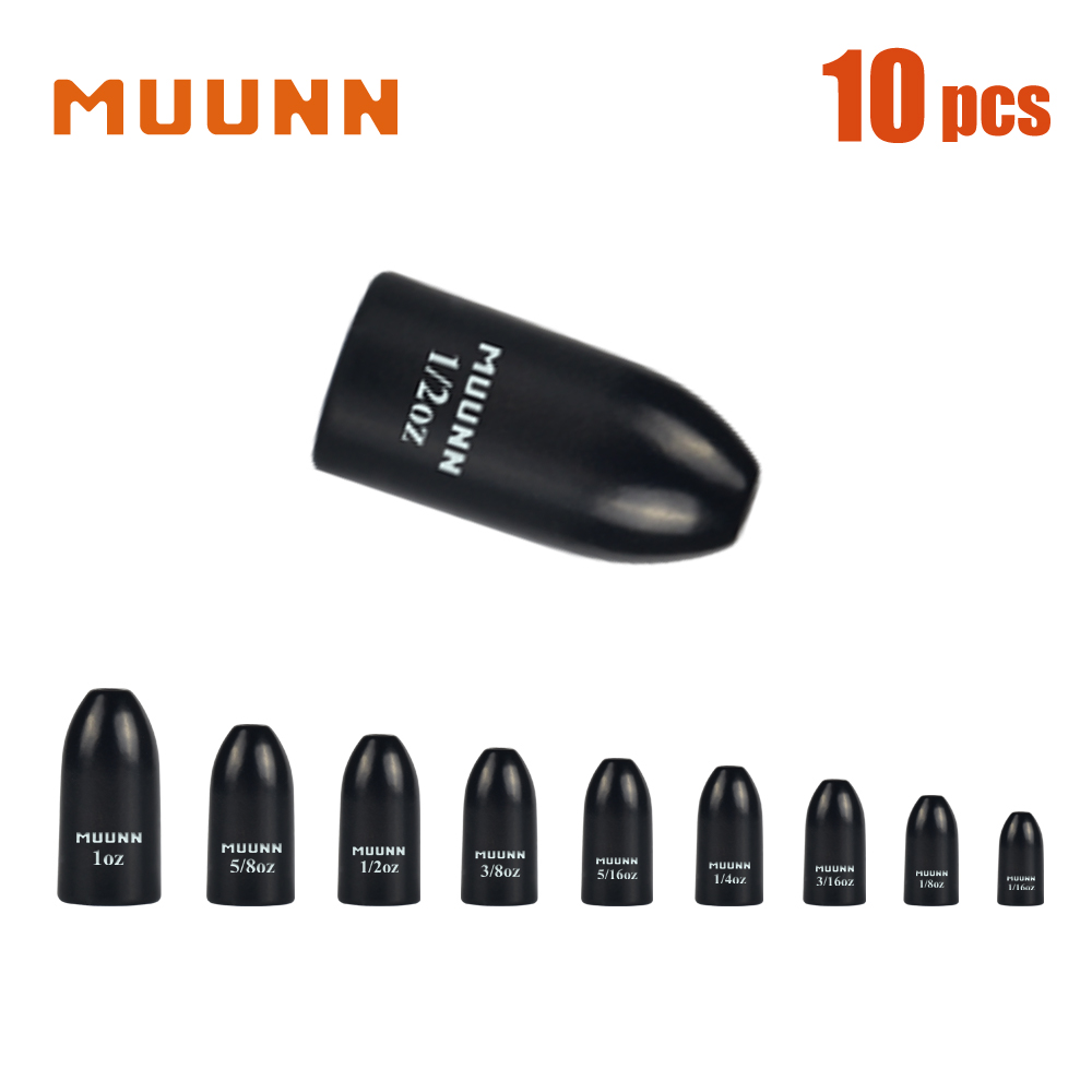 Tungsten Sinkers - MUUNN 10 peças Chumbadas de Tungstênio