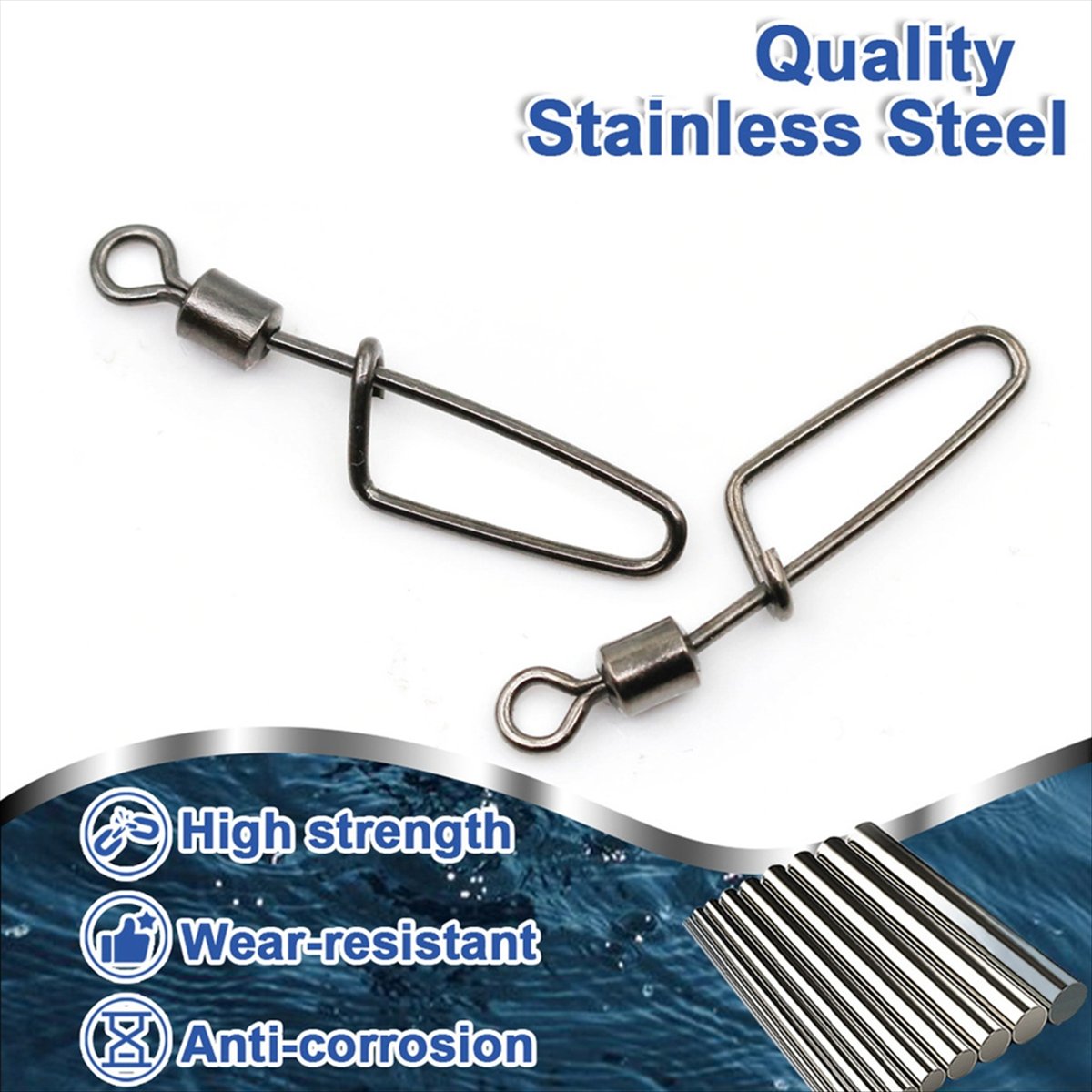 Clipe Giratório T34C com Mosqu - Fishing Swivel Connector avaliação e preço