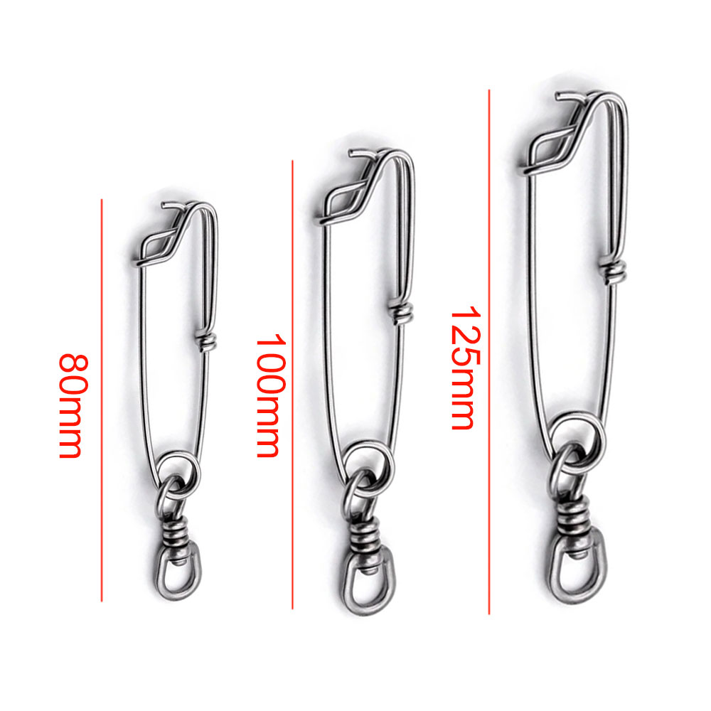 10 pçs 8cm 10cm 12.5cm cabides - Fishing Swivel Connector avaliação e preço