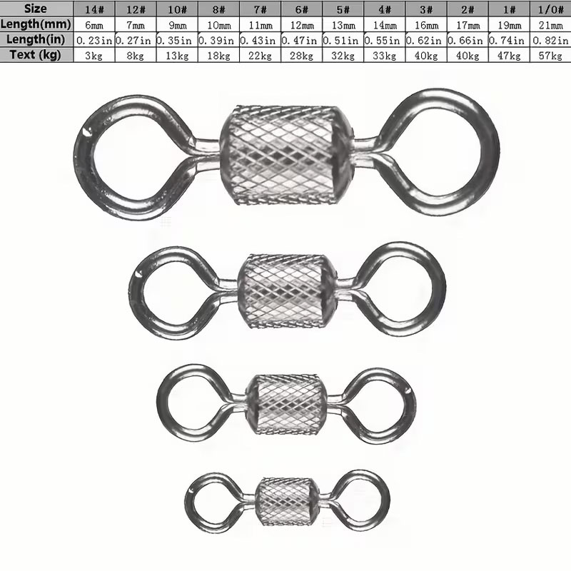 Conector giratório para pesca, - Fishing Swivel Connector avaliação e preço