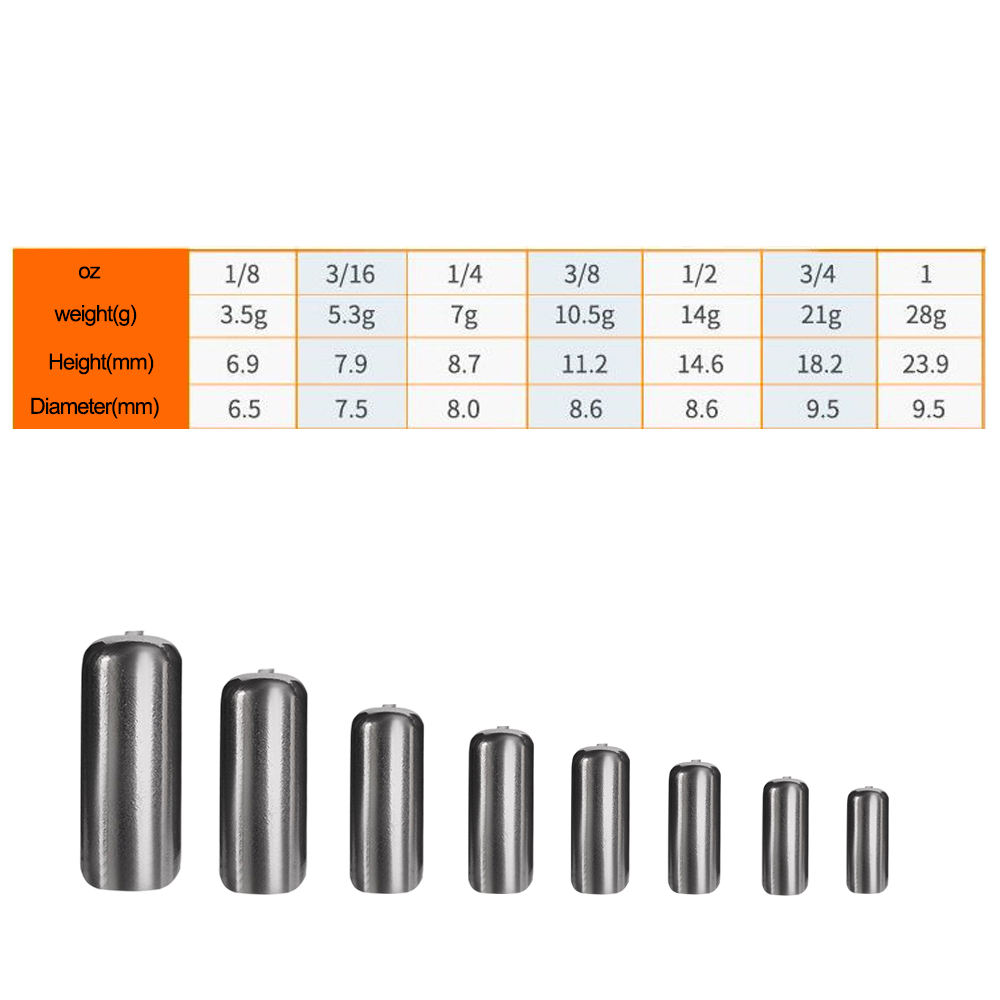 Pesos de barril de tungstênio  - Tungsten Sinkers avaliação e preço