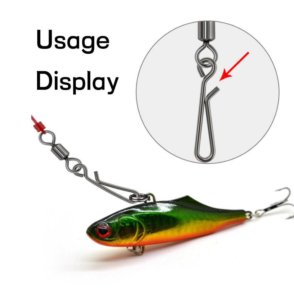 100 pçs de pesca em água salga - Fishing Swivel Connector avaliação e preço