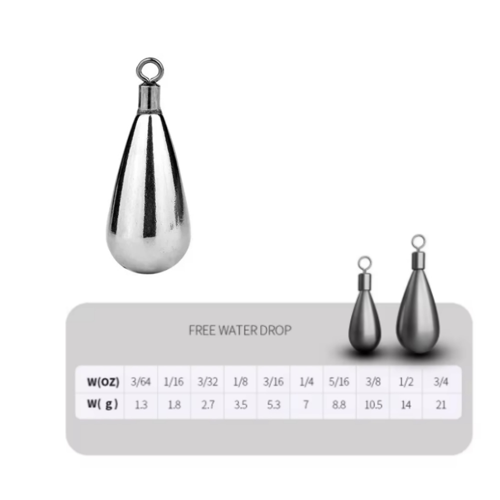 3 pçs 7 modos1.8g 2.7g 3.5g 5. - Tungsten Sinkers avaliação e preço